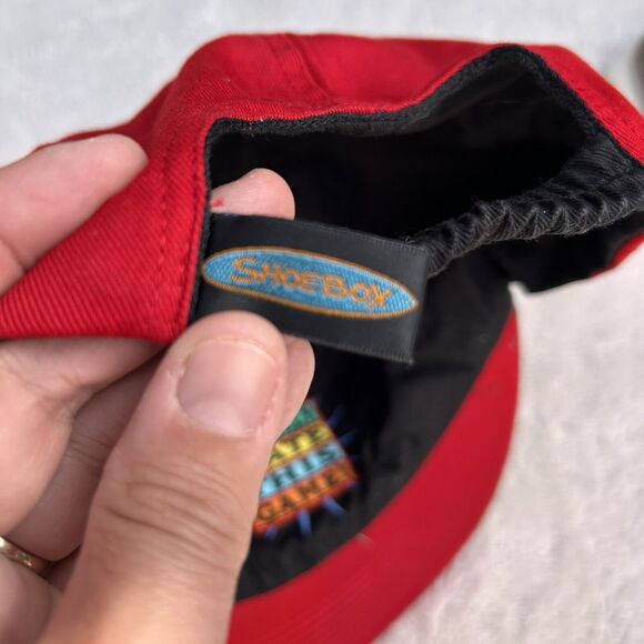 VINTAGE Reversible Sports Hat 90s Cap Stretch Back I Really Hate Love This Game - Picture 10 of 13